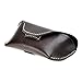 Unisex Semi Hard Genuine Leather Eyeglass Case With Belt Loop for Prescription Eyeglasses & Standard Sized Sunglasses, Coffee
