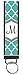 Snaptotes Teal Moroccan Design Monogram Wristlet Keyfob Keychain,Letter M