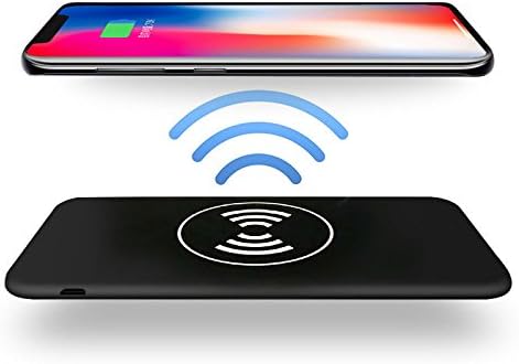 Wireless Charger Power Bank, Huafly Portable Power Bank Charger 10000mah QI Wireless Charging Pad for Samsung Galaxy Note 8 S8 and Standard Charge for iPhone X / 8 / 8 Plus