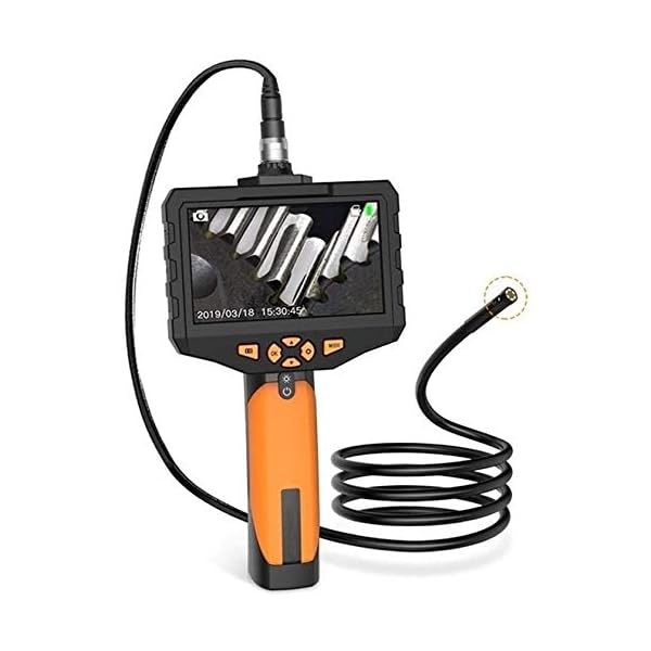 Endoskopkamera Inspektionskamera 8mm Industrial Endoskop-Boreskop mit Dual-Linse 6 LED-Leuchten mit Dual-Objektiv 4,5…