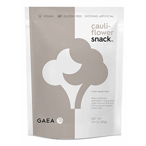 Gaea Cauliflower Snack Marinated in Extra Virgin Olive Oil & Lemon - 2.8 oz (Pack of 8)