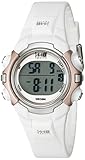 Timex Women's T5G881 1440 Digital Watch with White Resin Strap