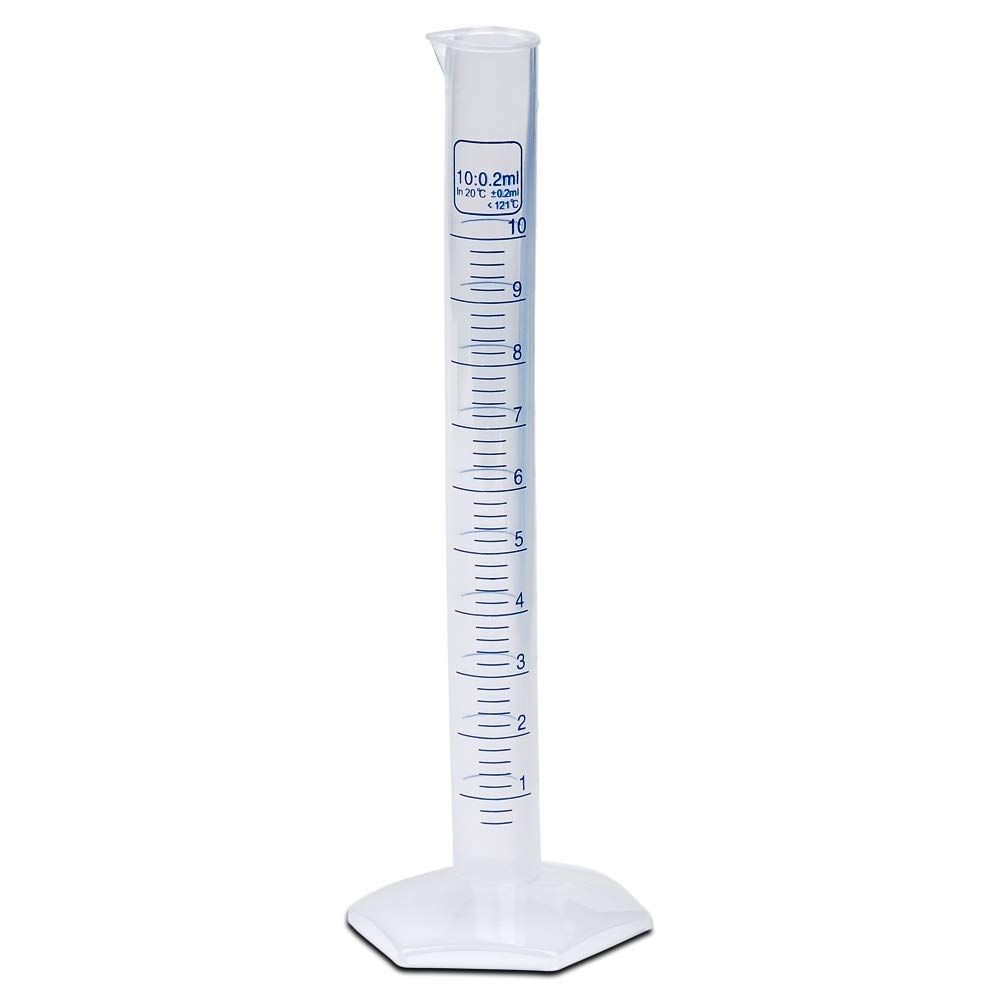 10ml Plastic Graduated Cylinder, Printed