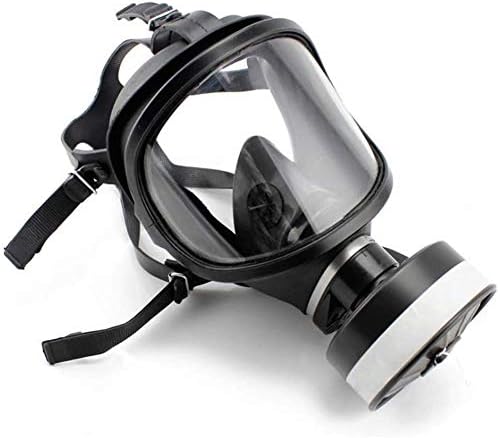 Protective Gas Masks with Dual Filters, Full Seal Protection Rubber Respirator Eye Protection Respiratory Protection, for Paint Sprayer, Woodworking