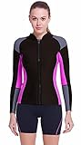 EYCE DIVE & SAIL Women’s 1.5 mm Wetsuits Jacket Long Sleeve Neoprene Wetsuit Top
