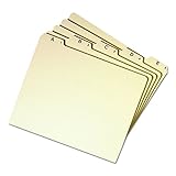 Smead Heavyweight File Guides, 1/5-Cut Tab