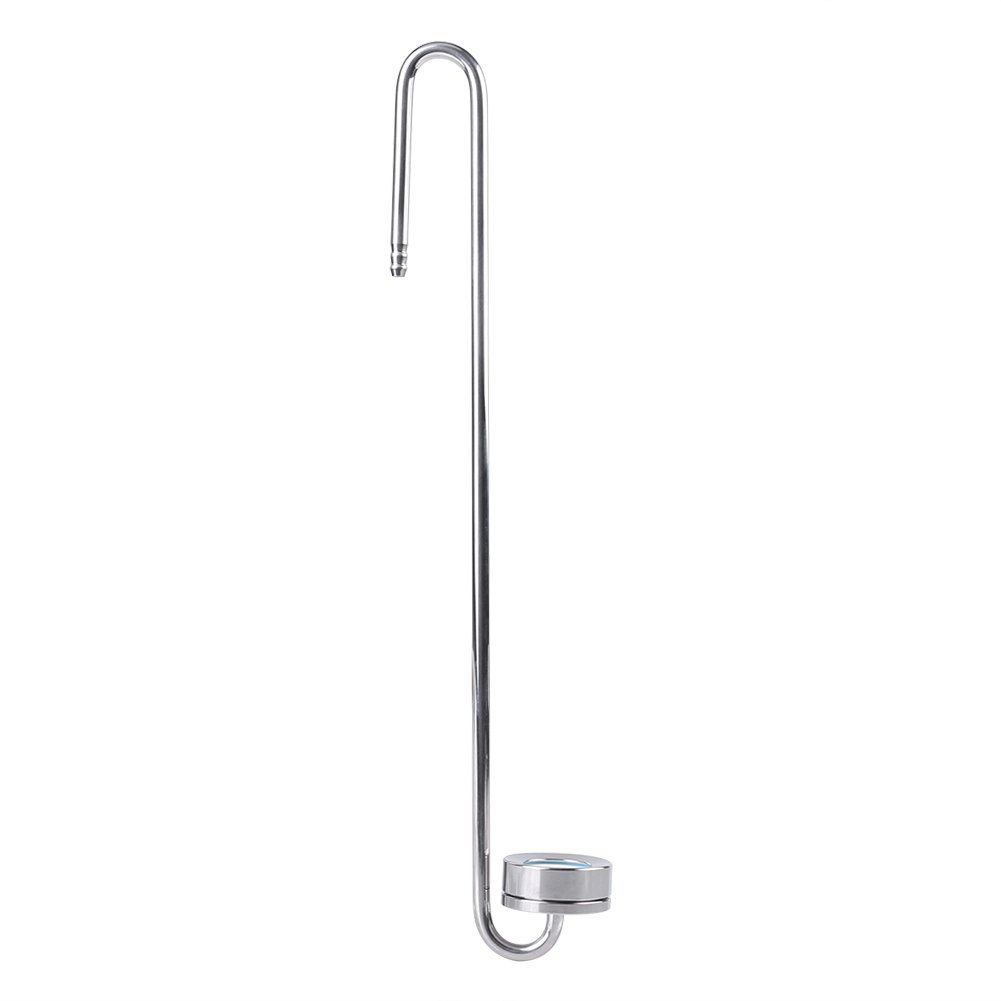 CO2 Atomizer Stainless Steel Long Straight Tunnel Carbon Dioxide Diffuser Atomiser for Aquarium Plants Marine Fish Tanks (300 mm)