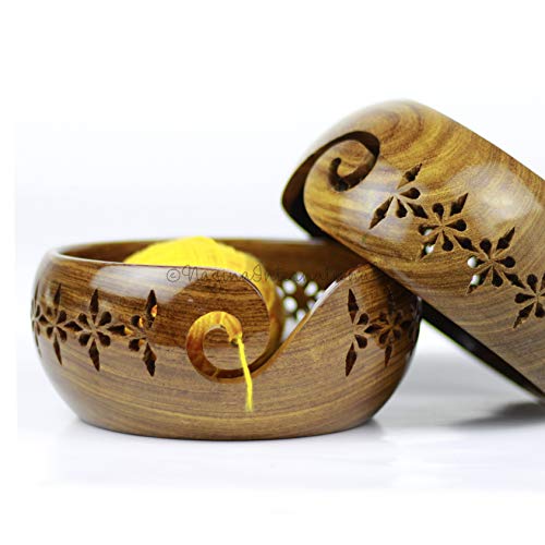 2 Nagina+International+Rosewood+Knitting+Accessories