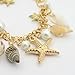 Pandahall Fashion Sea Shell Starfish Faux Pearl Collar Bib Statement Chunky Necklace