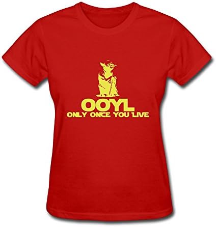 WSB Women's T Shirt Cool KCCO STARWARS Yoda OOYL Funny Customlized T Shirts Red Size XS