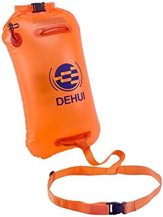 DeHui Globle Swim Safety Float and inflatable bouys for for Open Water Swimmers, Highly Visible Buoy Float for Safe Swim Training ( PVC High capacity 28L)