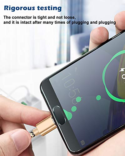 USB C to USB C Cable,3 Pack USB C Charger Cable,Nylon Braided USB C to C Cable for Samsung Galaxy S20/S10/S9/Note 10, Google Pixel 2/3/4 XL, MacBook Pro 2019/2018/2017 and More, 5FT (Gold, Pink, Grey)