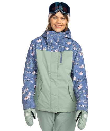 Roxy Women's Jetty Block Jacket – 10K Waterproof, Insulated Snow Jacket, PFAS-F…