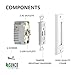 Sunco Lighting 6 Pack - UL Listed- High Speed USB Port Charger and Duplex Receptacle 15-Amp, 3.1A Charging Capability, Tamper Resistant Outlet- Wall-Plate Included
