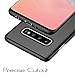 anccer Compatible for Samsung Galaxy S10 Case [Colorful Series] [Ultra Thin Fit] Premium PC Material Slim Cover for Samsung Galaxy S10 - Gravel Black