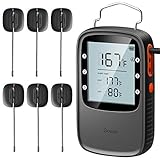 Govee Bluetooth Cooking Thermometer, Digital Meat Thermometer with Dual IPX7 Waterproof Probes, Remote Wireless BBQ Thermometer with Timer for Grilling Smoker Oven(164ft Working Range)
