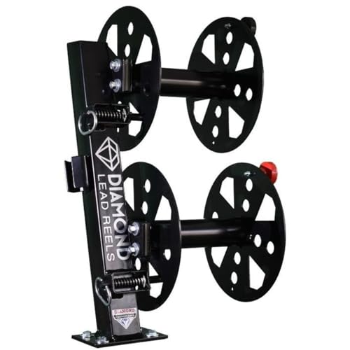 Heavy Duty Fixed Base Welding Lead Reel 10" dia Black Color