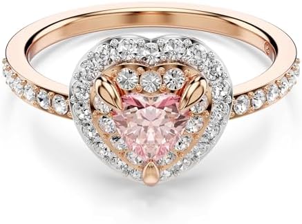 Amazon.com: Swarovski Una Angelic ring, Round cut, Clear, Silver