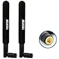 TECHTOO LTE Antenna 3G 4G Wide Band 5dbi 700-2600Mhz Omni Directional GSM WiFi Antenna with RP SMA Connector Compatible with Hotspot Router Spypoint Stealth Cam Tactacam Cuddeback Camera
