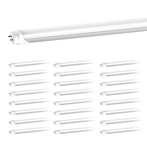 T8 LED Replacement, HouLight 25-Pack, 18W 4-foot T8 LED Light Tube, 6000K, Daylight, Super Bright White, Double End Power, Frosted Cover - Thumbnail 6