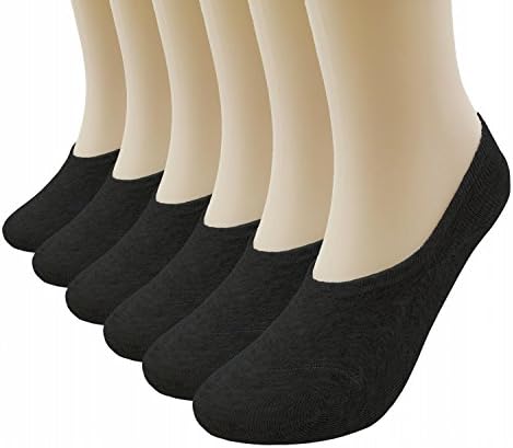Prefer Green Women's 3-8 Pairs Thin Casual No Show Socks Anti-Slip Cotton Sock