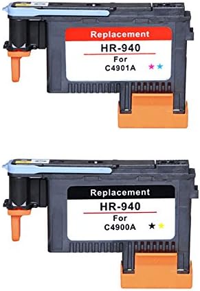 RIGHTINK 2PK Refurbished 940 Printhead ( Black/Yellow,Cyan/Magenta) For HP Officejet Pro 8000, 8500, 8500A ,8500A Plus ,8500A Premium
