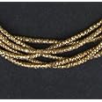 The Bead Chest Brass Heishi Beads 2mm Ethiopian Metal Spacers, Full Strand for Jewelry Making I Approximately 450+ Beads