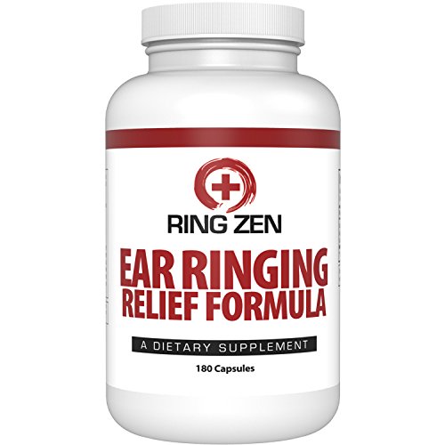 RingZen Natural Tinnitus Relief (180 Veggie Capsules) Supplement, Effective Ear Ringing Help And Support, Stop The Ringing In Ears Formula (3-Month Supply)