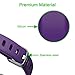 Letsfit Replacement Bands Fitness Tracker ID130HR, Adjustable Replacement Straps (Black, Grey, Purple)