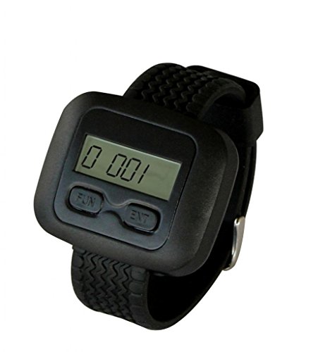 SINGCALL Wireless Calling System, Double-Button Pager,5 Pagers and 1 Pc Watch Receiver