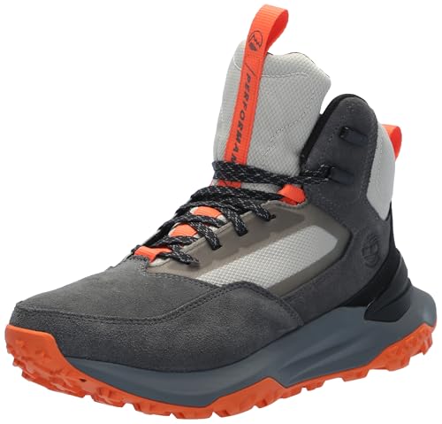 Timberland Men’s Motion Access Mid Lace Up Waterproof Hiking Boot, Medium Grey Suede, 7