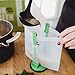 5 Reusable Silicone Food Bag & Holder - Zip Silicone Bags Reusable - Large Reusable Freezer Bags - Reusable Lunch Bags - Silicone Food Storage Bag - Reusable Silicone Containers
