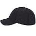 Men's Warm Cotton Padded Quilting Plaid Peaked Baseball Hat Cap with Ear Flap Black