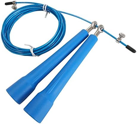 TPG Jump Rope - Fast Speed Cable with 4 High-Grade Metal Ball Bearings - Designed to Increase RPMs, Master Double Unders