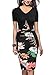 REPHYLLIS Women Bodycon Office Church Elegant Midi Work Pencil Sheath Dress