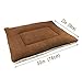 Dog Cushion Cover Dog Kennel Mat Washable Mat Comfortable Pad for Pet,Dog bed for crate (Medium, Brown)