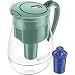 Brita Large 10 Cup Water Filter Pitcher with 1 Longlast Filter, Reduces Lead, BPA Free - Monterey, Green