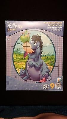 Inspire Dream Play Disney Winnie The Pooh Eeyore Donkey 9pc Woodboard Puzzle For Beginners Ages 2-4