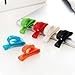 A Little Lemon 6pcs Handbag Key Organizer Key Clips Key Hook Hangers for Purses Bags Six Color