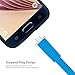 VOJO BASIC2 Samsung Note 4 S5 Charging Cable with Light [Blue], 4FT/1.2m High Speed 2.0 A Male to B Micro USB Sync and Charge for Galaxy S5 S7 S6 Edge 5 HTC ONE M8 M9 LG G4 G5 G3, Canon Nikon Camera