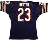 Devin Hester Autographed Navy Custom Jersey
