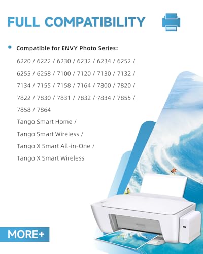 Cartridges 303 XL Black – 750 + Pages, Remanufactured for Original HP 303 Black Cartridge Printer Ink 303 XL Compatible with HP Envy Photo 7134 7830 6232 6230 7130 6220 6234 7100 7155 7800 7834