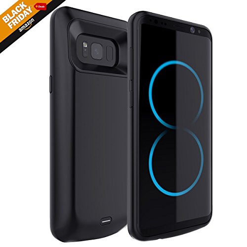 Galaxy S8 Plus Battery Case, Moonmini 5500mAh Portable Rechargeable Extended Backup Battery Charging Juice Pack External Power Bank Protective Case Cover for Samsung Galaxy S8 Plus (2017)