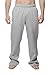 Adidas Men's wide leg fleece sweatpants with zip pockets, Grey M