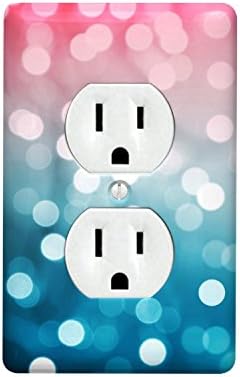 Bokeh Blush Design Decor Custom Home Room Light Switch Wall Face Plate Cover - Retail Packaging (Single Outlet)