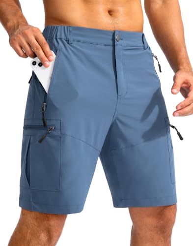 Pudolla Men's 9" Cargo Hiking Shorts