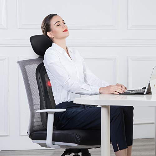 Snailax Cordless Shiatsu Back Massager with Heat Portable Kneading