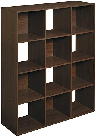 ClosetMaid 12-Cube Storage Organizer, (12-Cube, Espresso)
