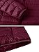 ZSHOW Women's Outwear Hooded New Down Coat Lightweight Packable Powder Pillow Down Jackets, Small, Wine Red