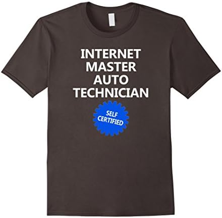 Mens Internet Mechanic T-Shirt Funny Car Shirt Unique Car Gift Large Asphalt